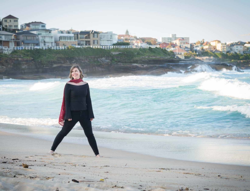 Monique Hohnberg of RiseRegardless fame at Bronte Beach